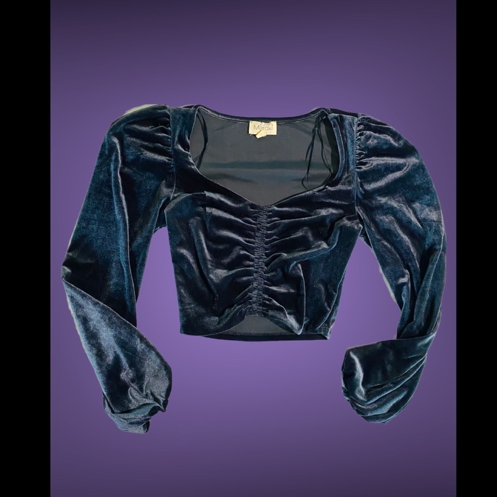 Velvet Crop Top